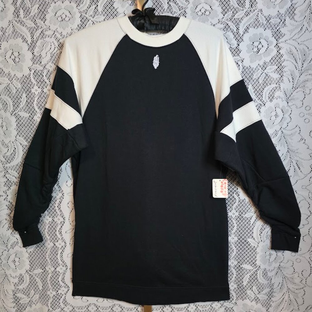 NWT Free People Movement Heritage Sport Pullover Black XS